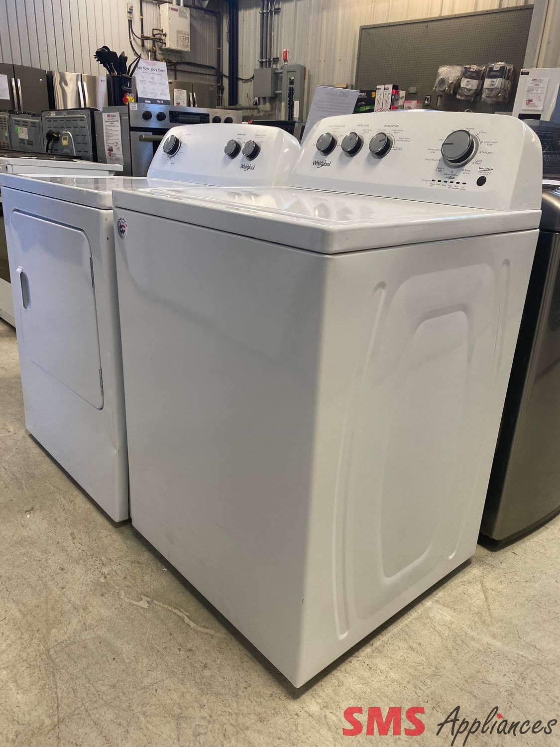 Whirlpool Washer & Dryer Set WTW4855HW0 / YWED4850HW0