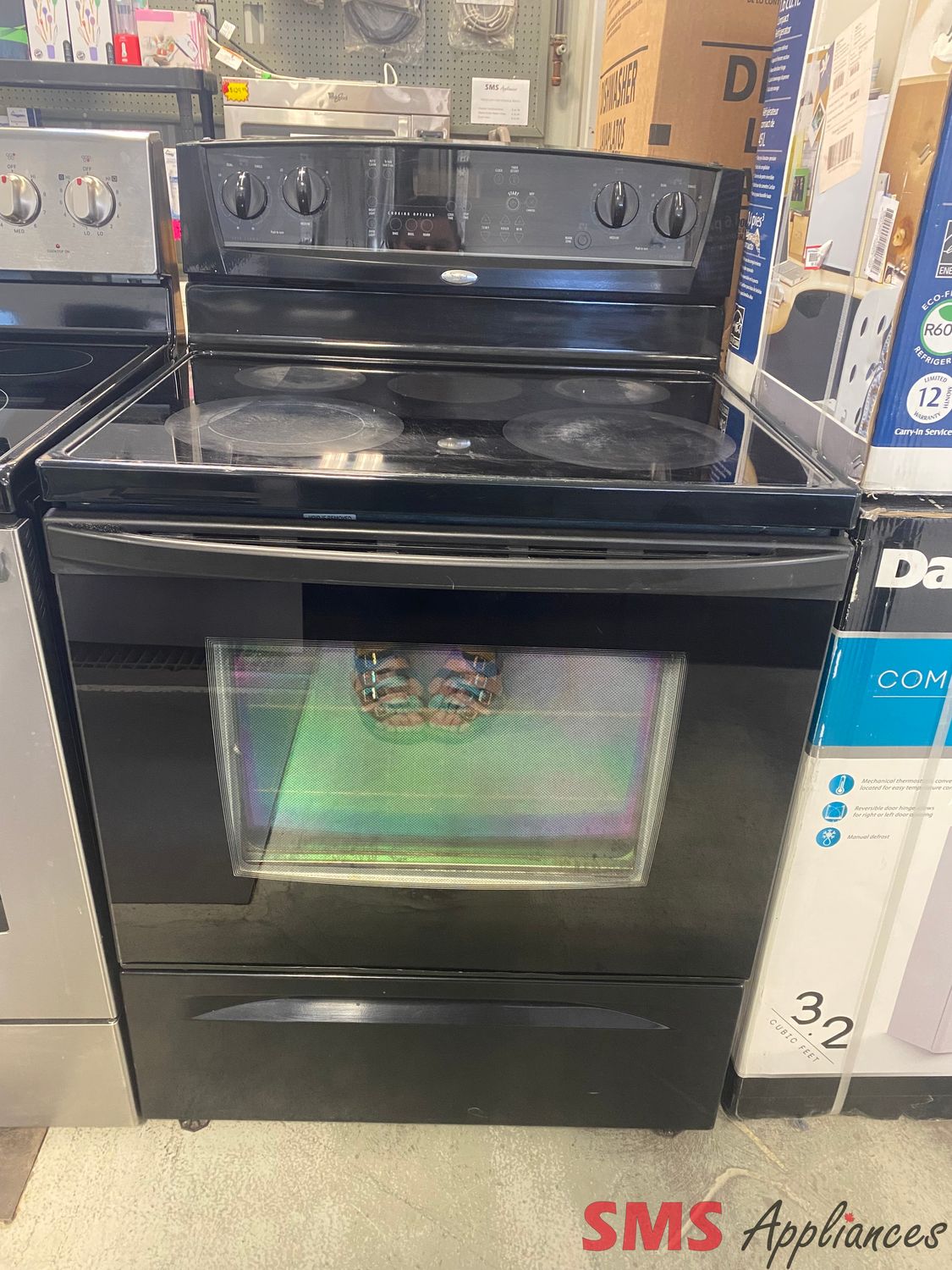 Whirlpool 30" Glass Top Stove WERP4120PB