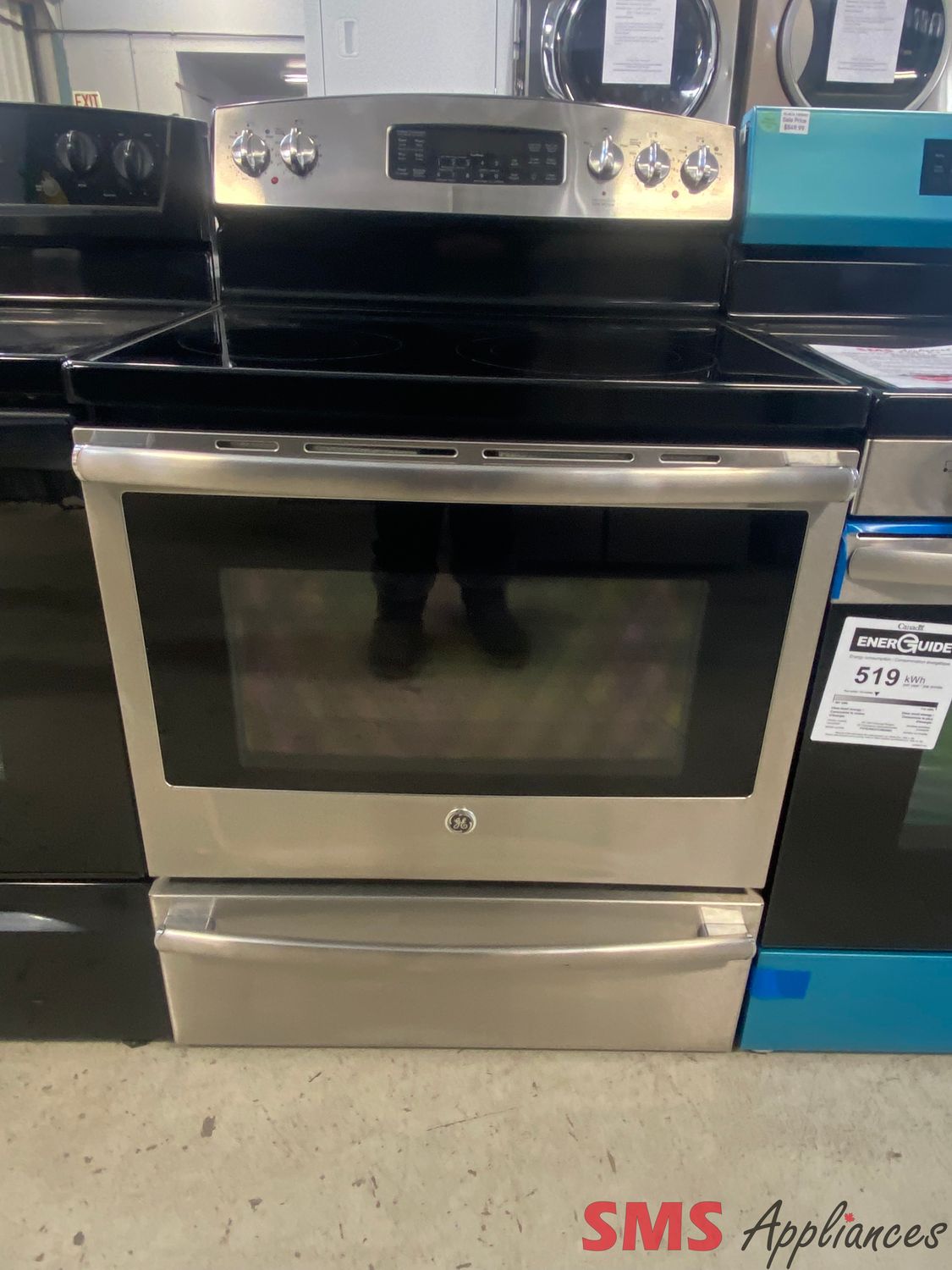 GE 30" Glass Top Stove JCB840SFSS