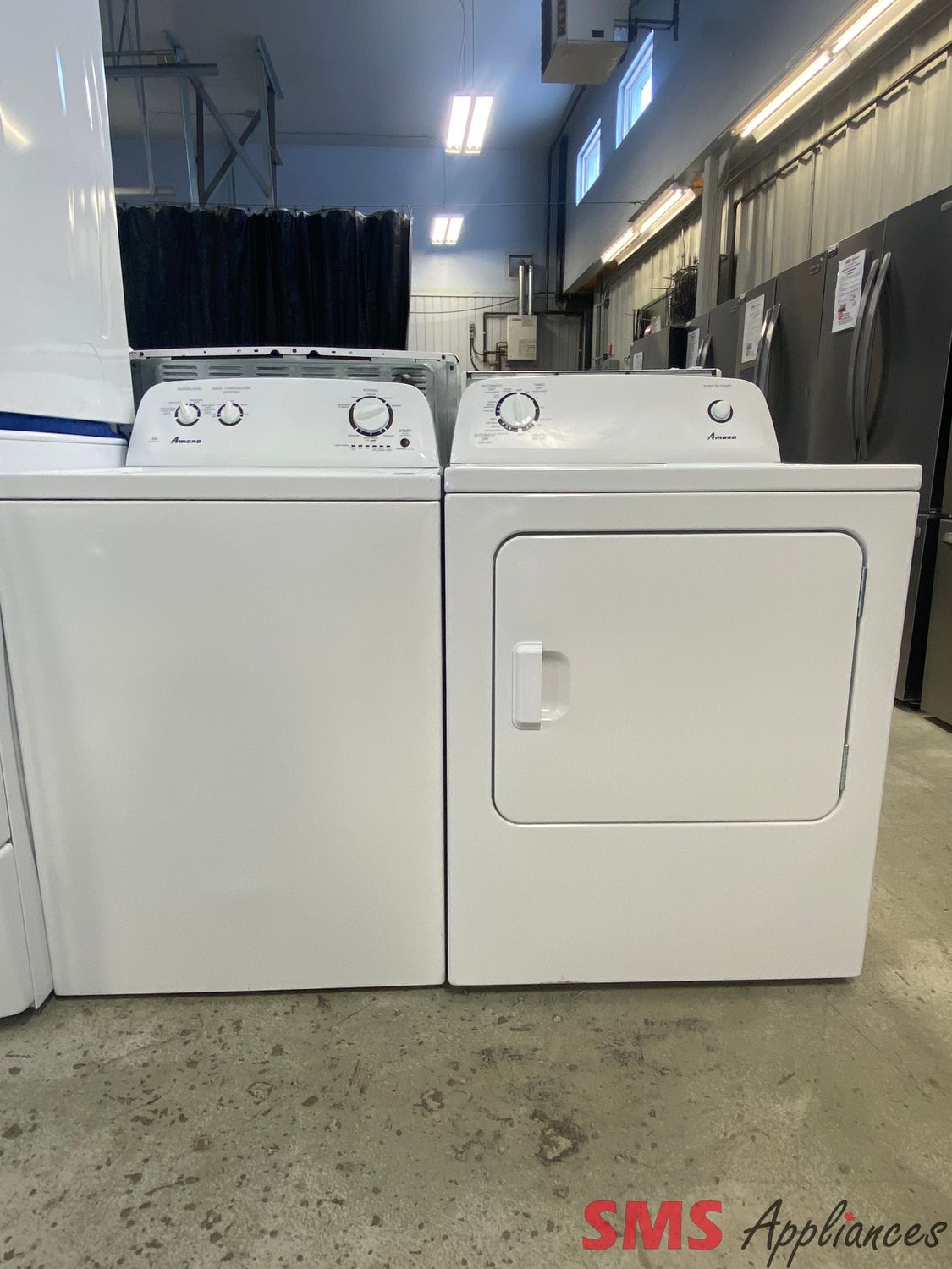 Amana Washer & Dryer Set NTW4665GW / YNED4655EW