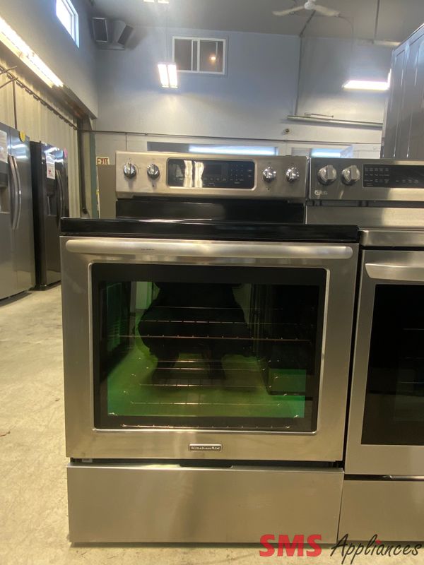KitchenAid 30 KitchenAid 30" Glass Top Stove YKERS303BSS