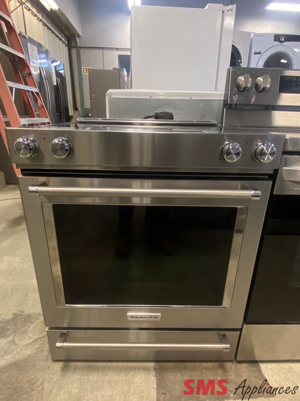 KitchenAid 30 KitchenAid 30" Glass Top Stove YKSEB900ESS