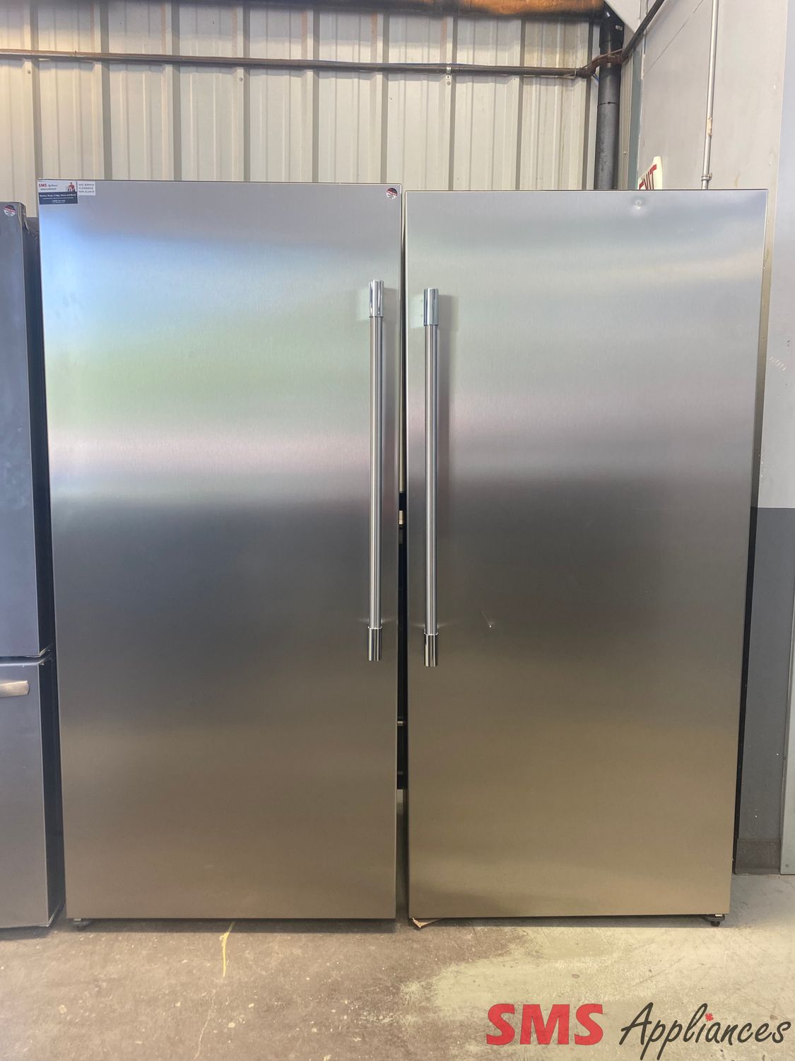 Open Box - Scratch & Dent - Frigidaire Professional Upright Fridge and Freezer FPRU19F8WF/FPFU19F8WF
