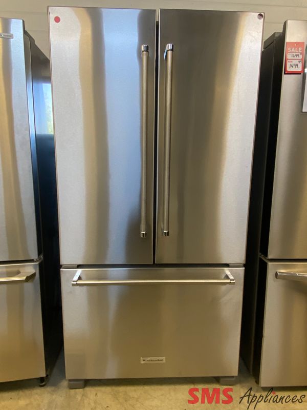 Open Box - Scratch & Dent - KitchenAid 36 Open Box - Scratch & Dent - KitchenAid 36" French Door Refrigerator KRFC302ESS