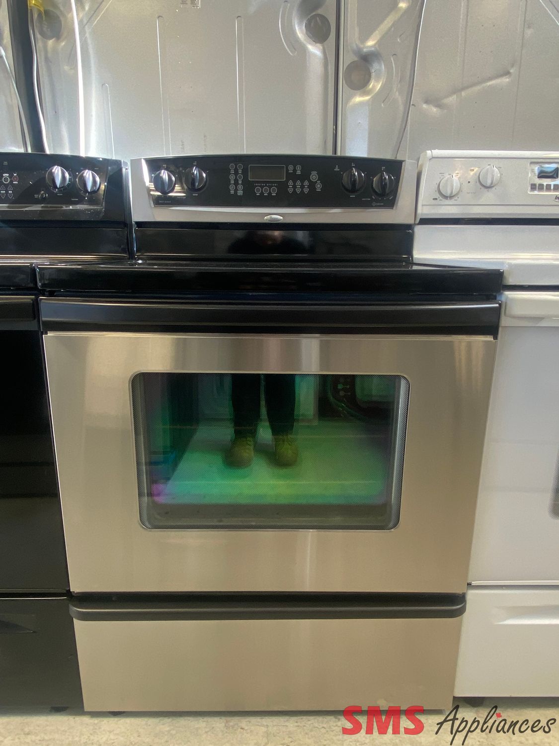 Whirlpool 30" Glass Top Stove WERP4120SS