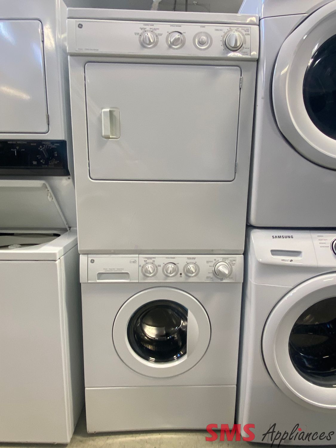 GE Washer & Dryer Set WCXH208H2WW / PSXH43EC0WW