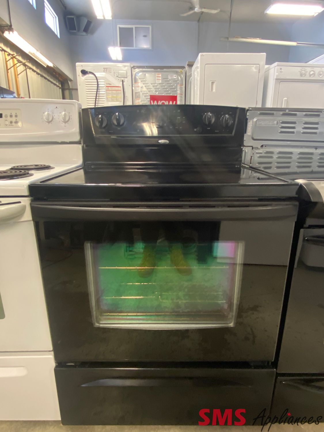 Whirlpool 30" Glass Top Stove WERP4120PB