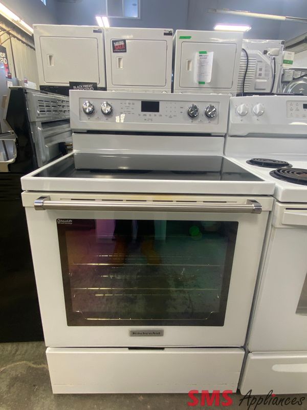 KitchenAid 30 KitchenAid 30" Glass Top Stove YKFEG500EWH0