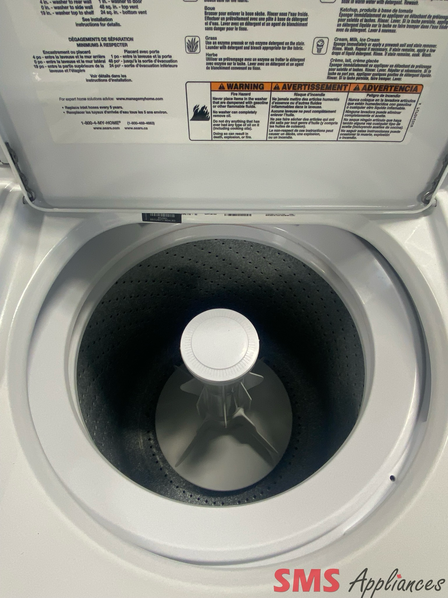 Kenmore 24” Top Load Washer 110.18212700