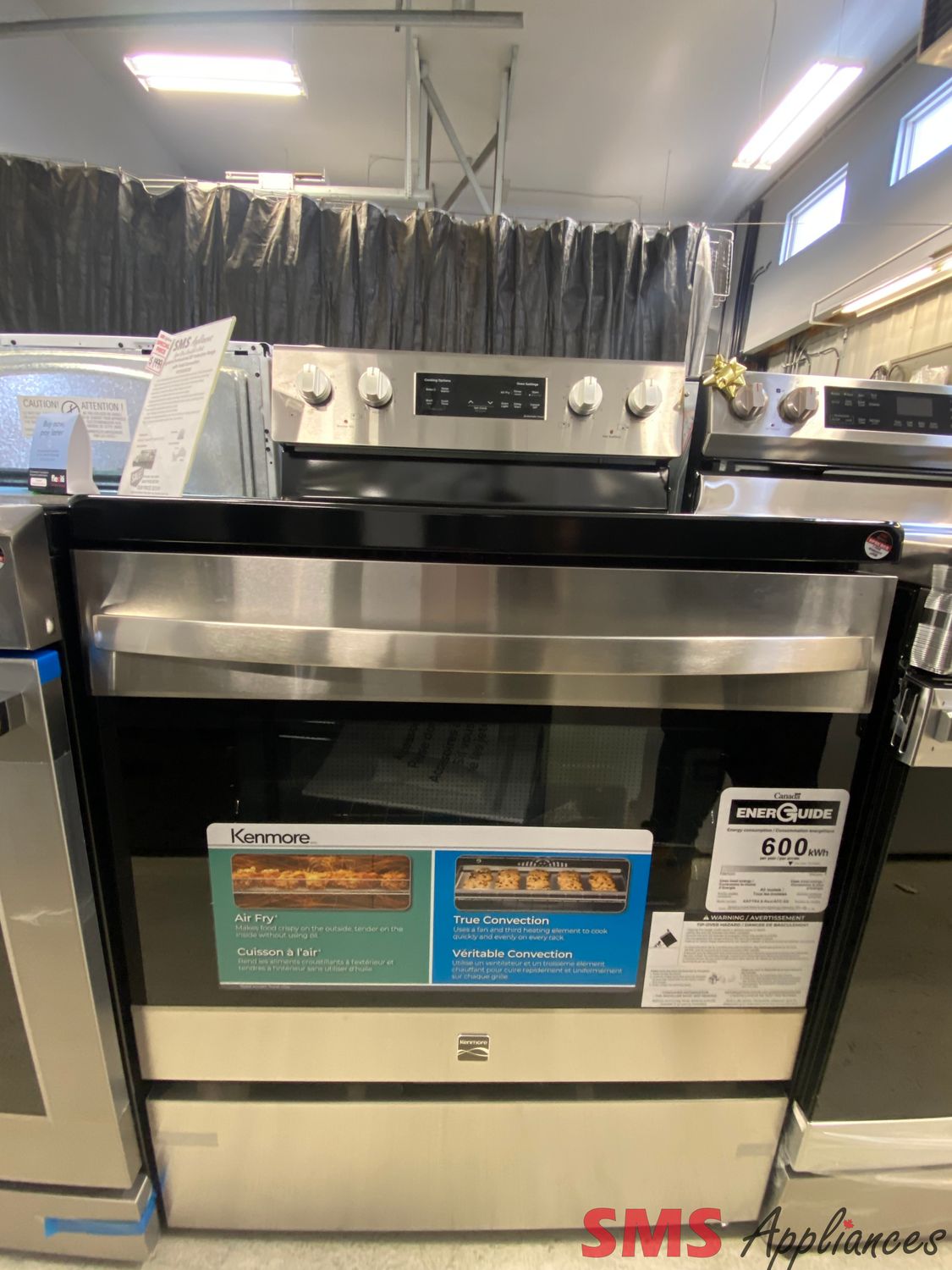 Open Box - Kenmore 30" Glass Top Stove KKFTR48-RearAFC-SS​