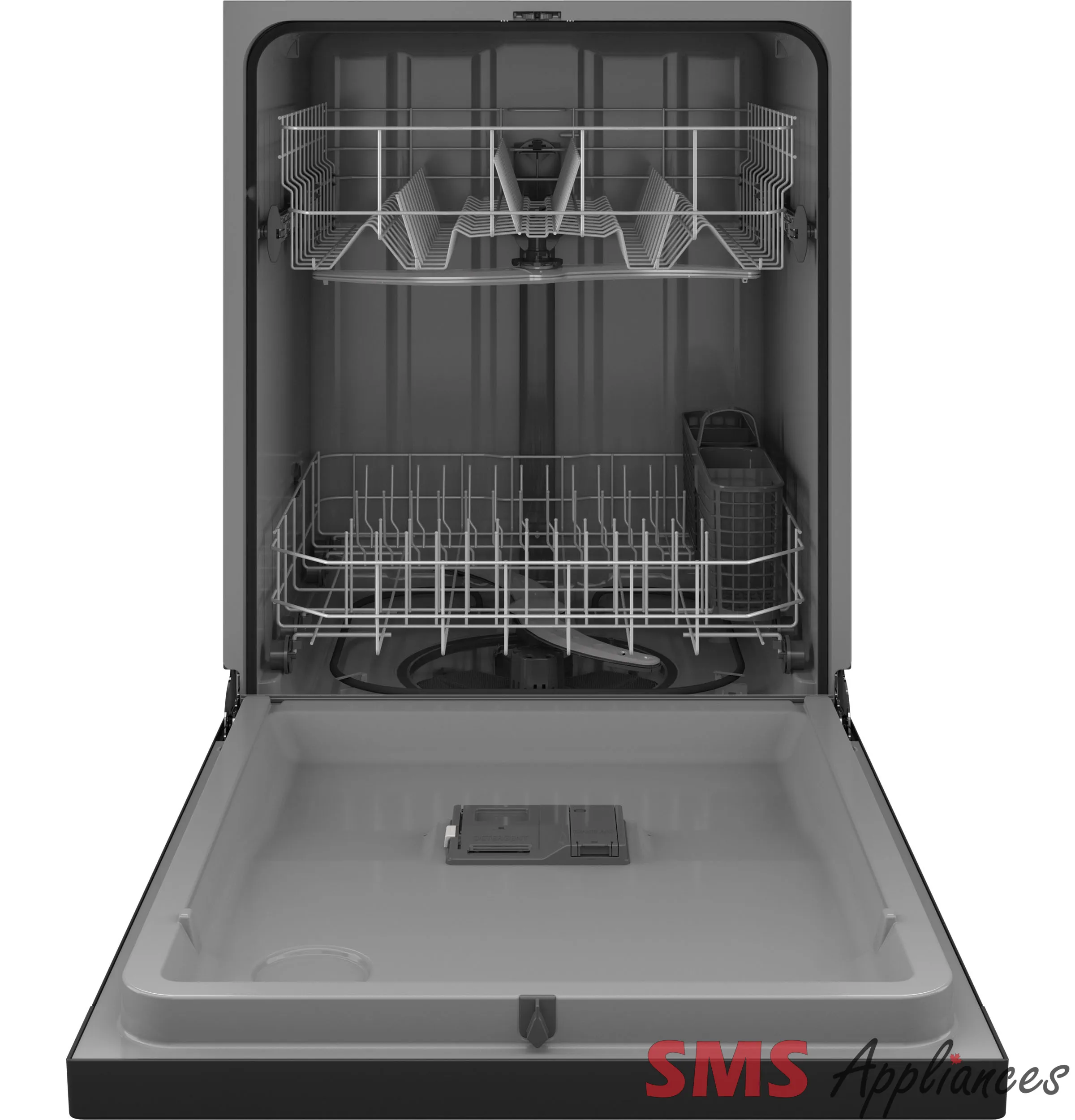 BRAND NEW - GE 24″ Built-In Front Control Dishwasher – GDF511PGRBB