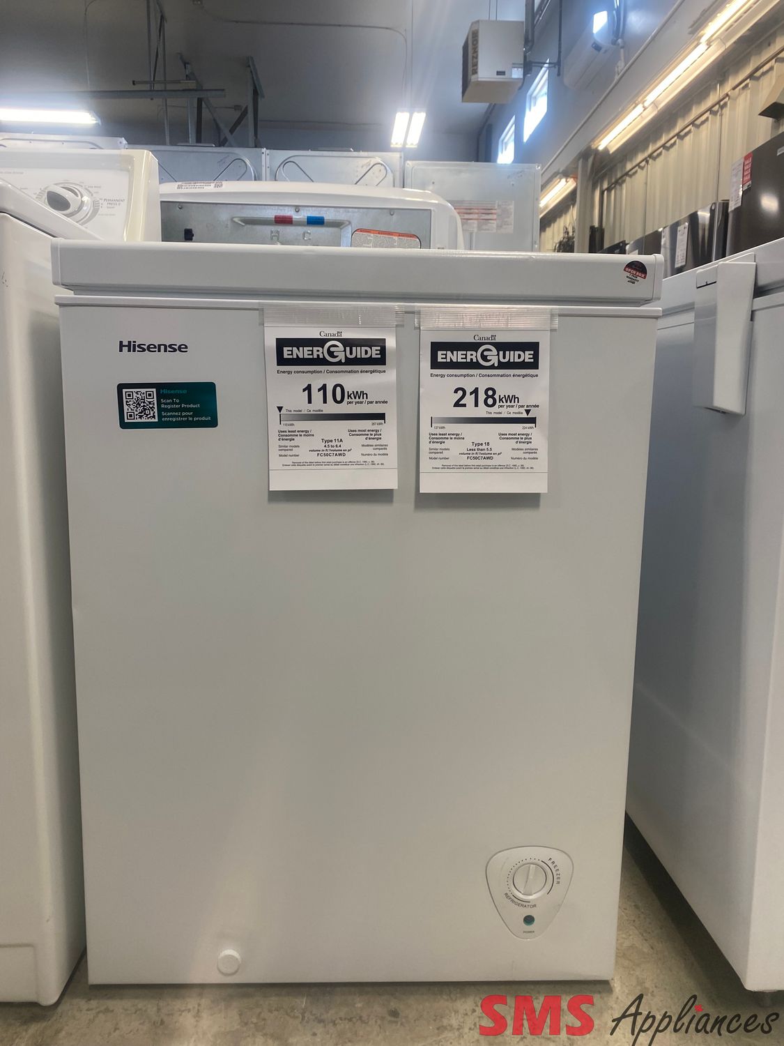 Open Box - Scratch & Dent - Hisense Chest Freezer FC50C7AWD