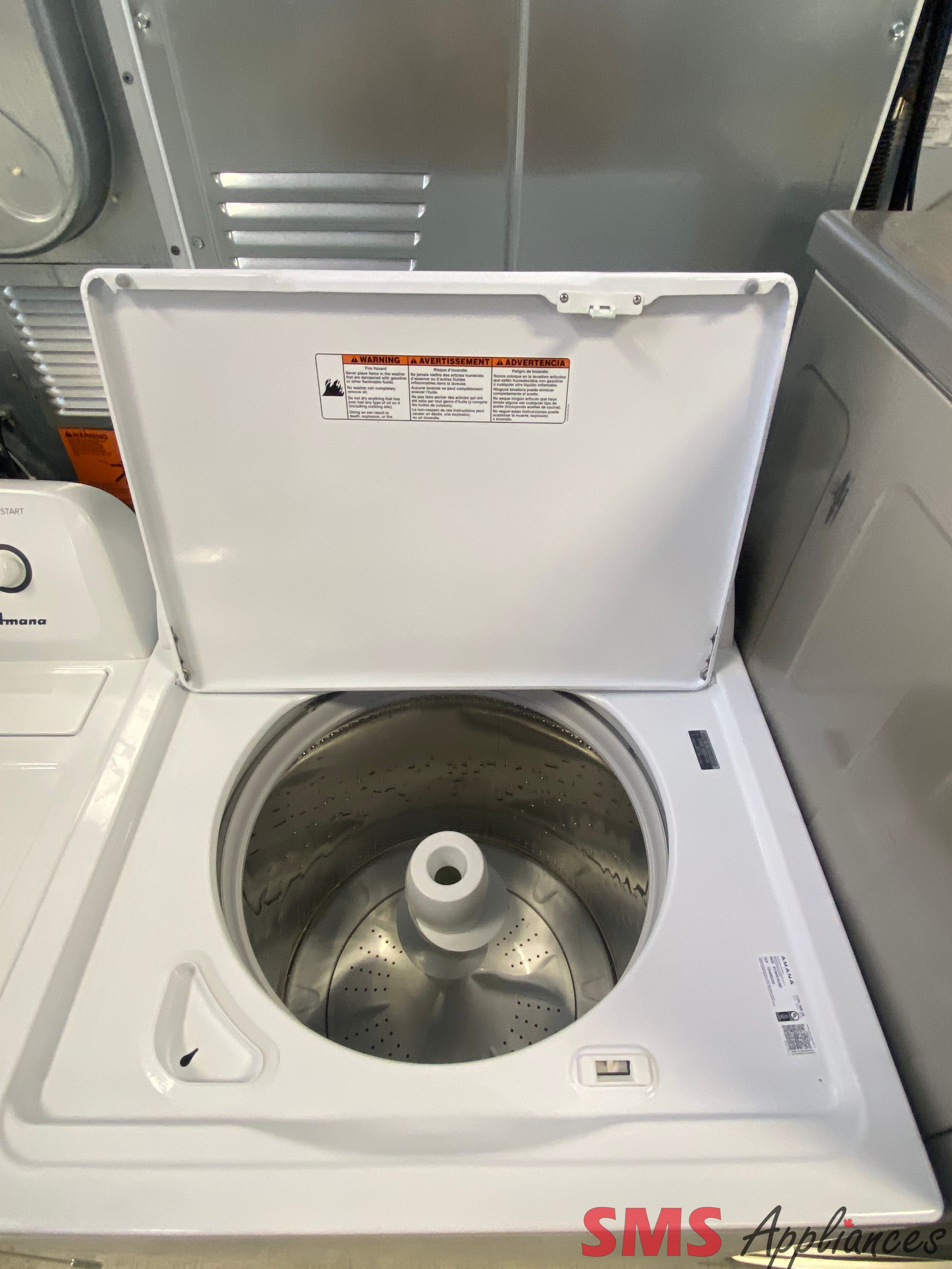 Amana Washer and Dryer Set NTW4519JW / YNED4655EW