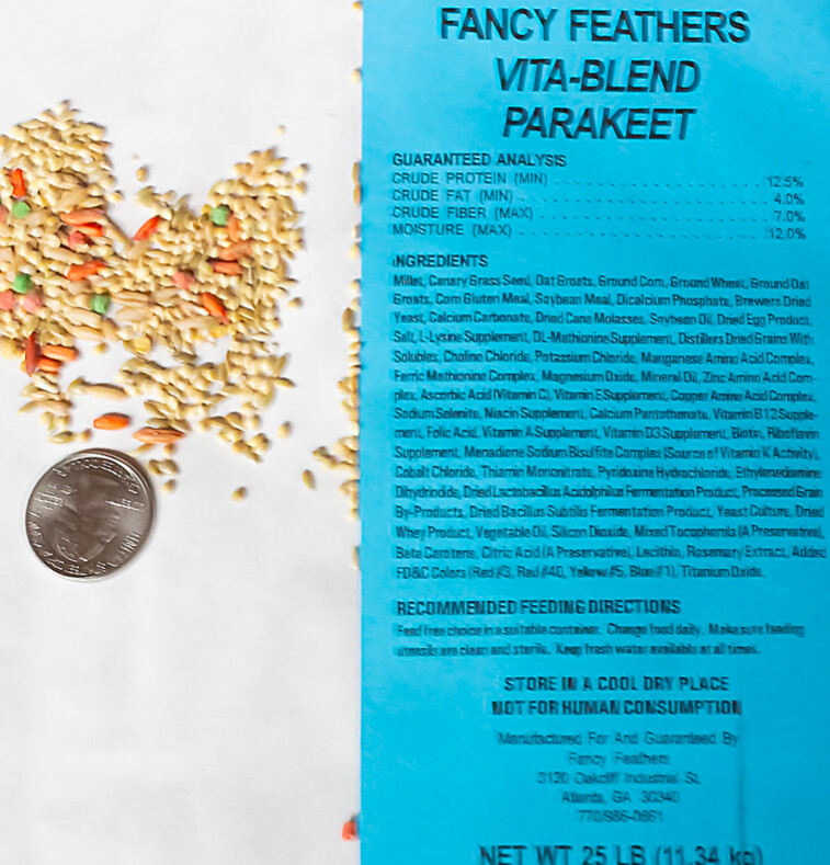 Fancy Feathers Parakeet Food 25-pound bag