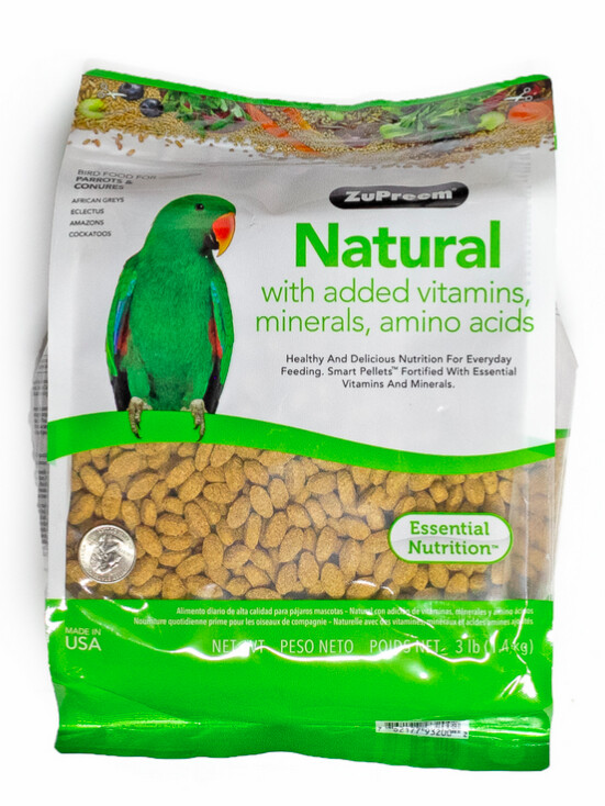 Zupreem Parrot/Conure Natural 20lbs