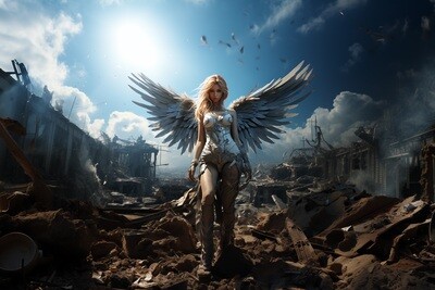Warrior Angel white wings