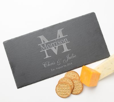 Personalized Slate Cheese Board 15 x 7 DESIGN 24