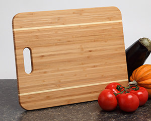 Personalized Bamboo Cutting Board 15 x 12 Handle DESIGNS