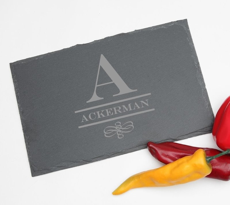 Personalized Slate Cheese Board 11 x 7 DESIGN 12
