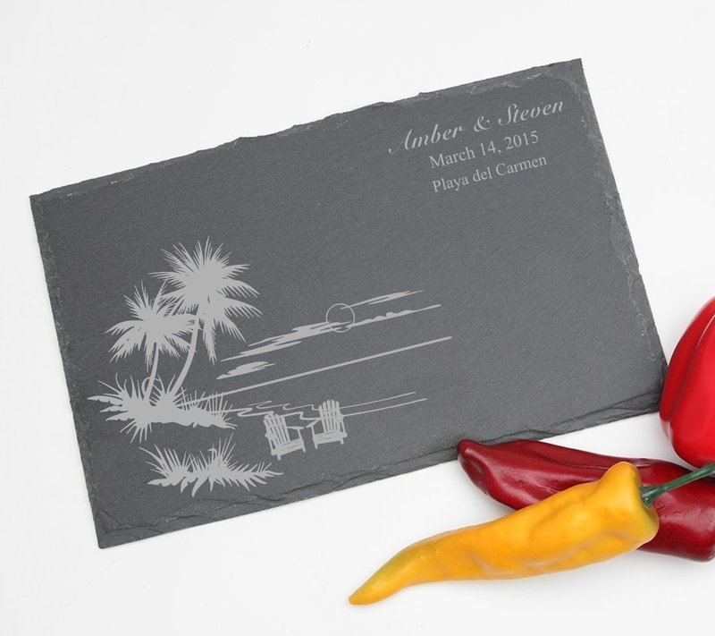 Personalized Slate Cheese Board 11 x 7 DESIGN 33