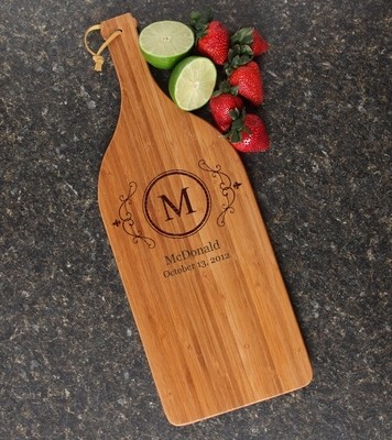 Personalized Cutting Board Engraved Bamboo 16 x 5 DESIGN 10