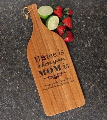 Personalized Cutting Board Engraved Bamboo 16 x 5 DESIGN 42