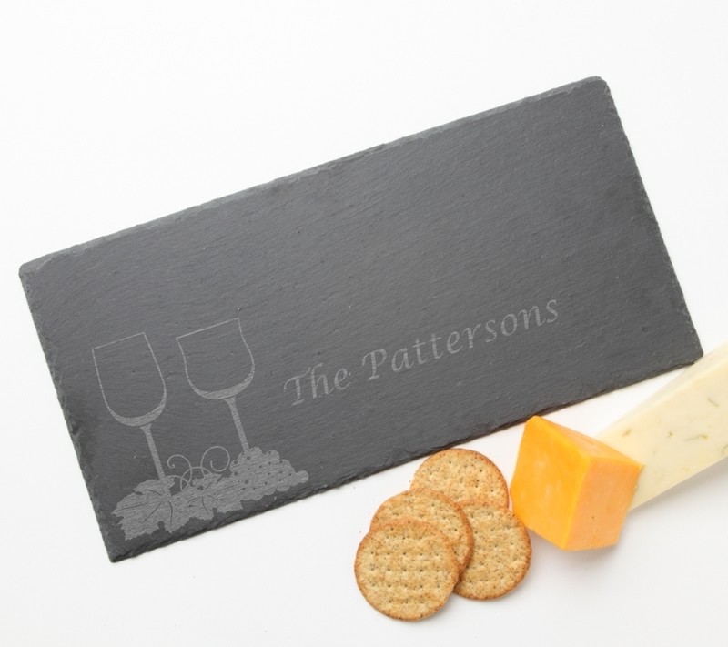 Personalized Slate Cheese Board 16 x 8 DESIGN 5