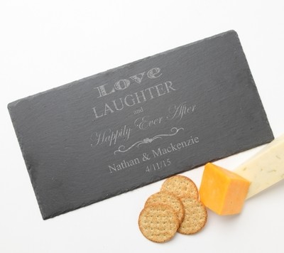 Personalized Slate Cheese Board 15 x 7 DESIGN 26