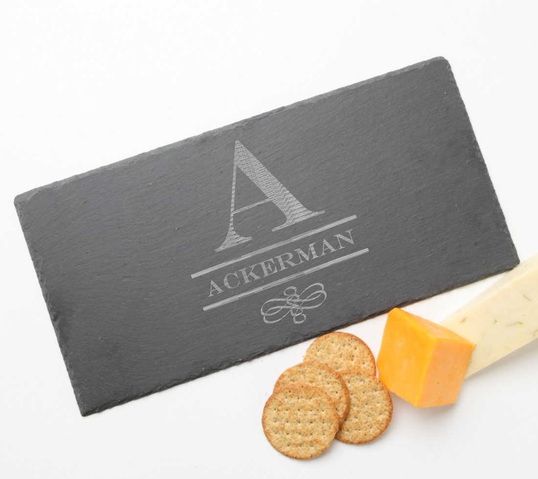 Personalized Slate Cheese Board 15 x 7 DESIGN 12