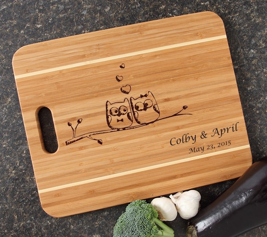 Personalized Cutting Board Engraved 15x12 Handle DESIGN 29