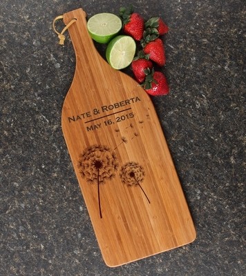 Personalized Cutting Board Engraved Bamboo 16 x 5 DESIGN 28