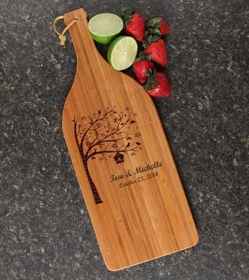 Personalized Cutting Board Engraved Bamboo 16 x 5 DESIGN 27