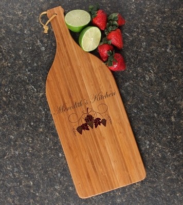 Personalized Cutting Board Engraved Bamboo 16 x 5 DESIGN 40