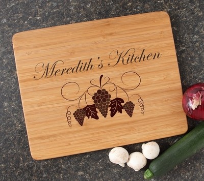 Engraved Bamboo Cutting Board Personalized 15x12 DESIGN 40