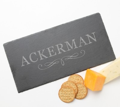 Personalized Slate Cheese Board 16 x 8 DESIGN 8