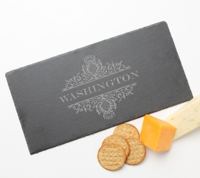 Personalized Slate Cheese Board 16 x 8 DESIGN 36