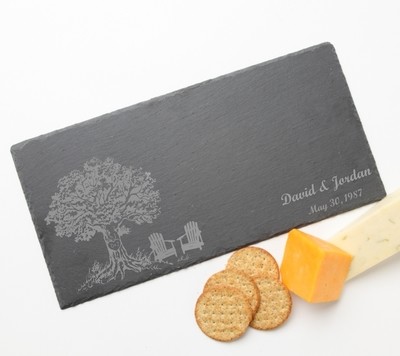 Personalized Slate Cheese Board 16 x 8 DESIGN 31