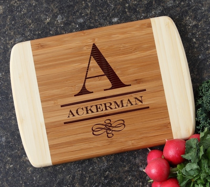 Personalized Cutting Board Custom Engraved 10 x 7 DESIGN 12