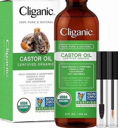 Cliganic Castor Oil Lash & Brow Kit