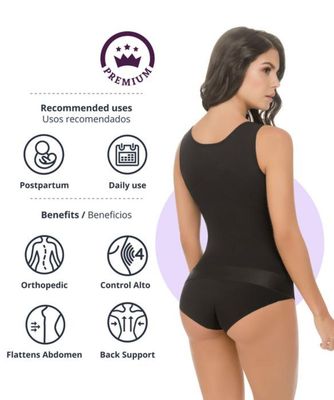 Ultra compression corset Black Shapewear