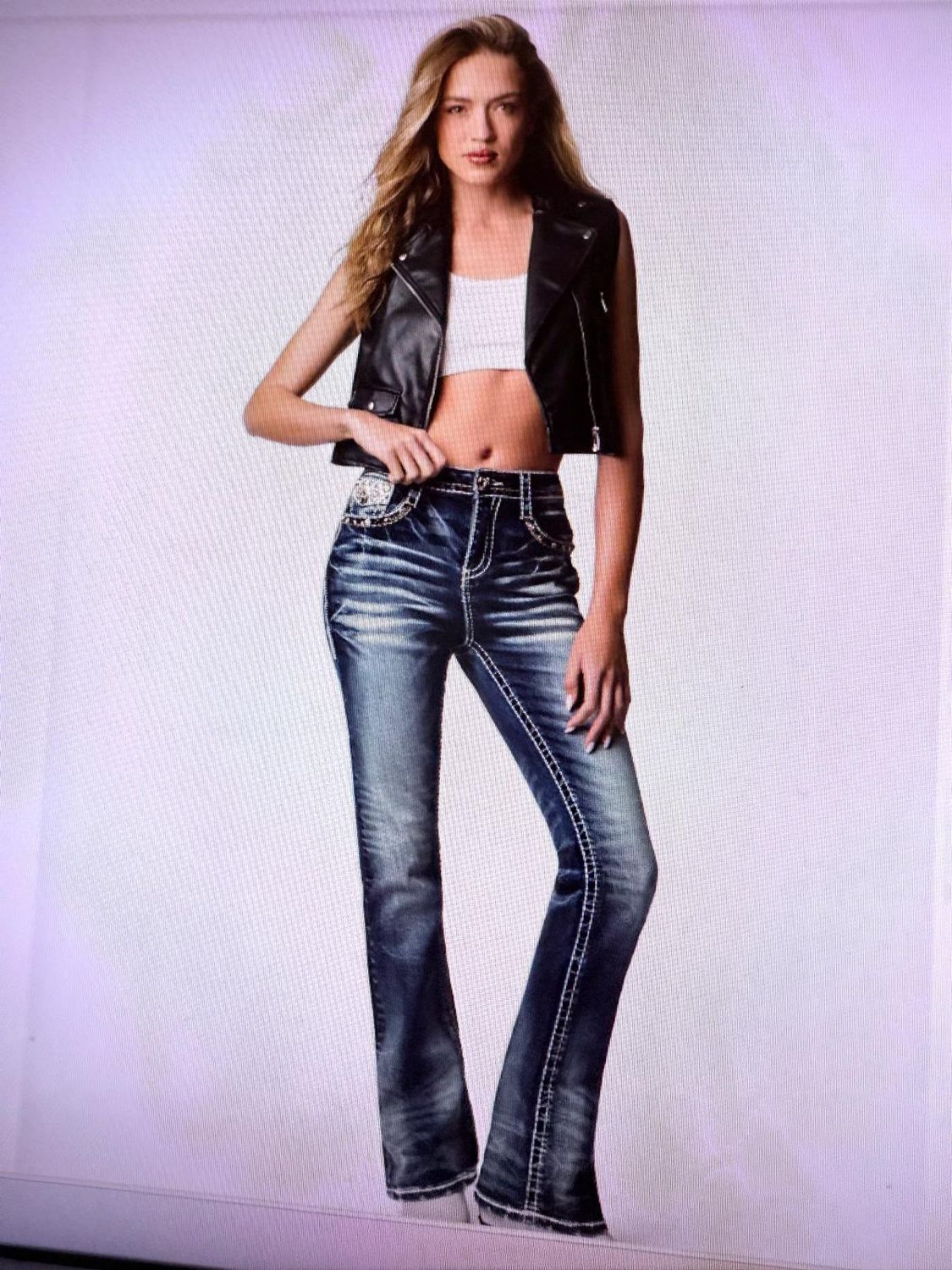 Women&#39;s Embroidered Bootcut Jeans