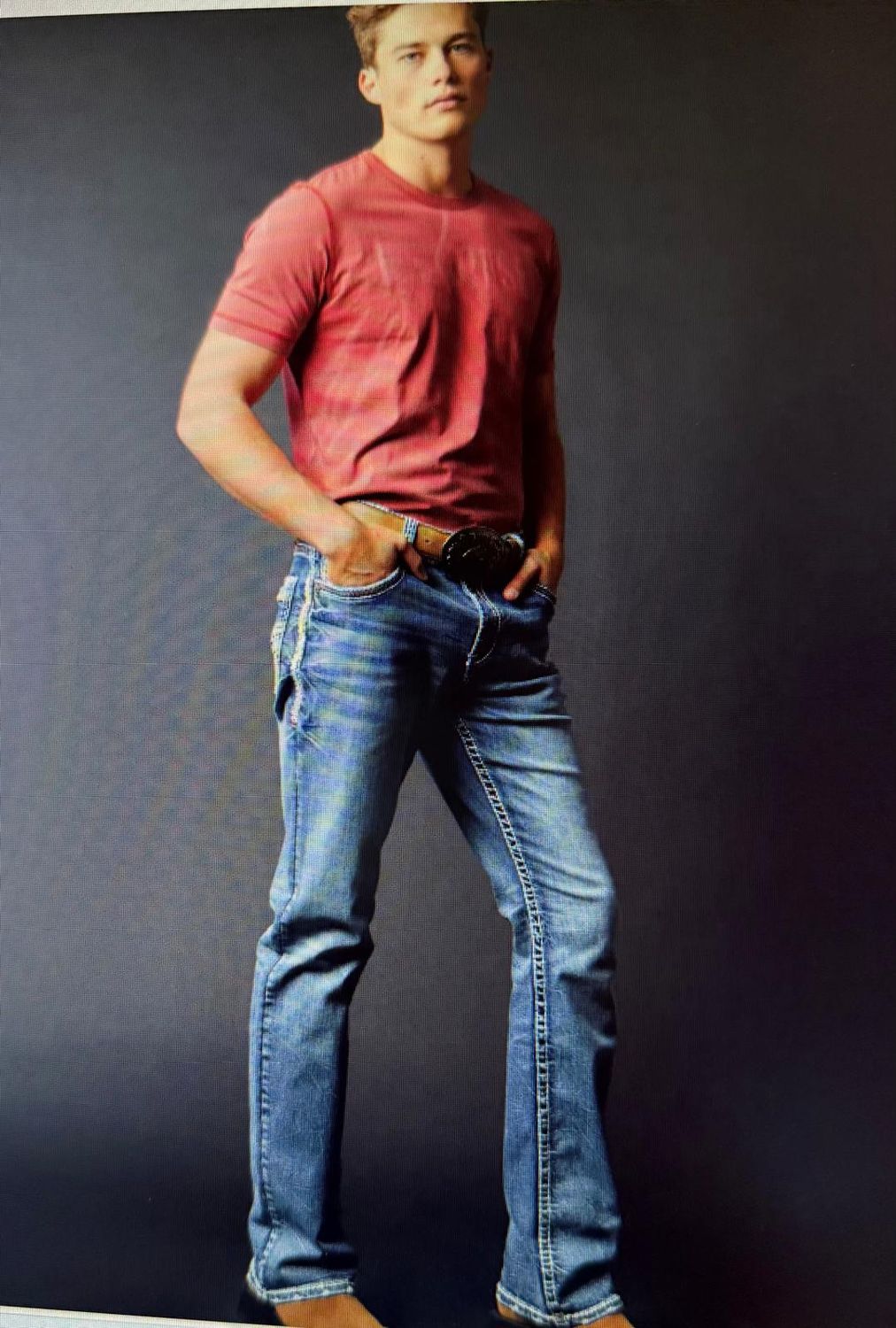 Men&#39;s Embroidered Straight Jeans