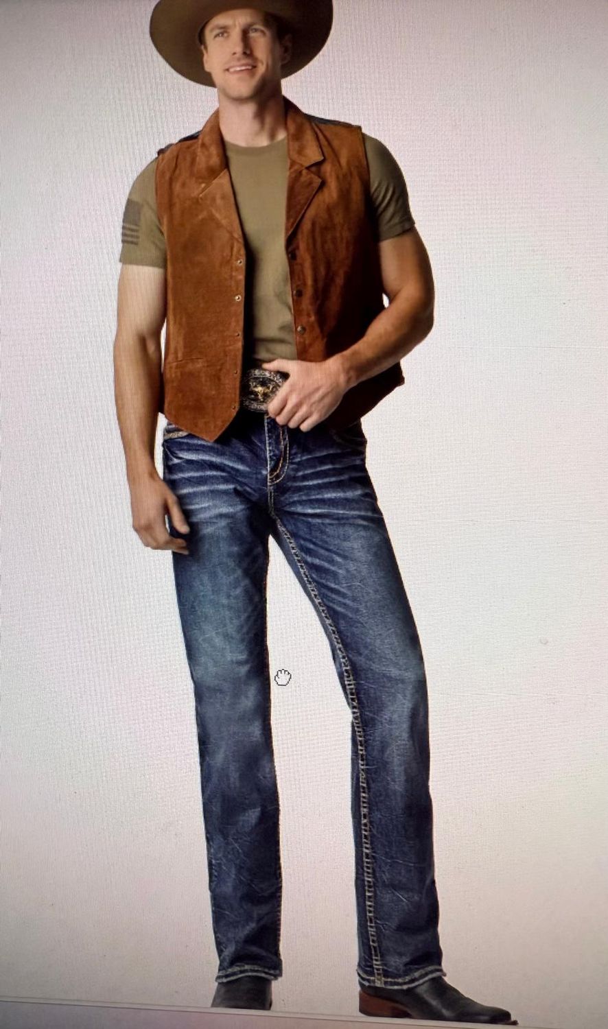 Men&#39;s Embroidered Straight Jeans