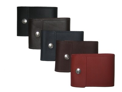 Leather Checkbook Cover for End-Stub Check