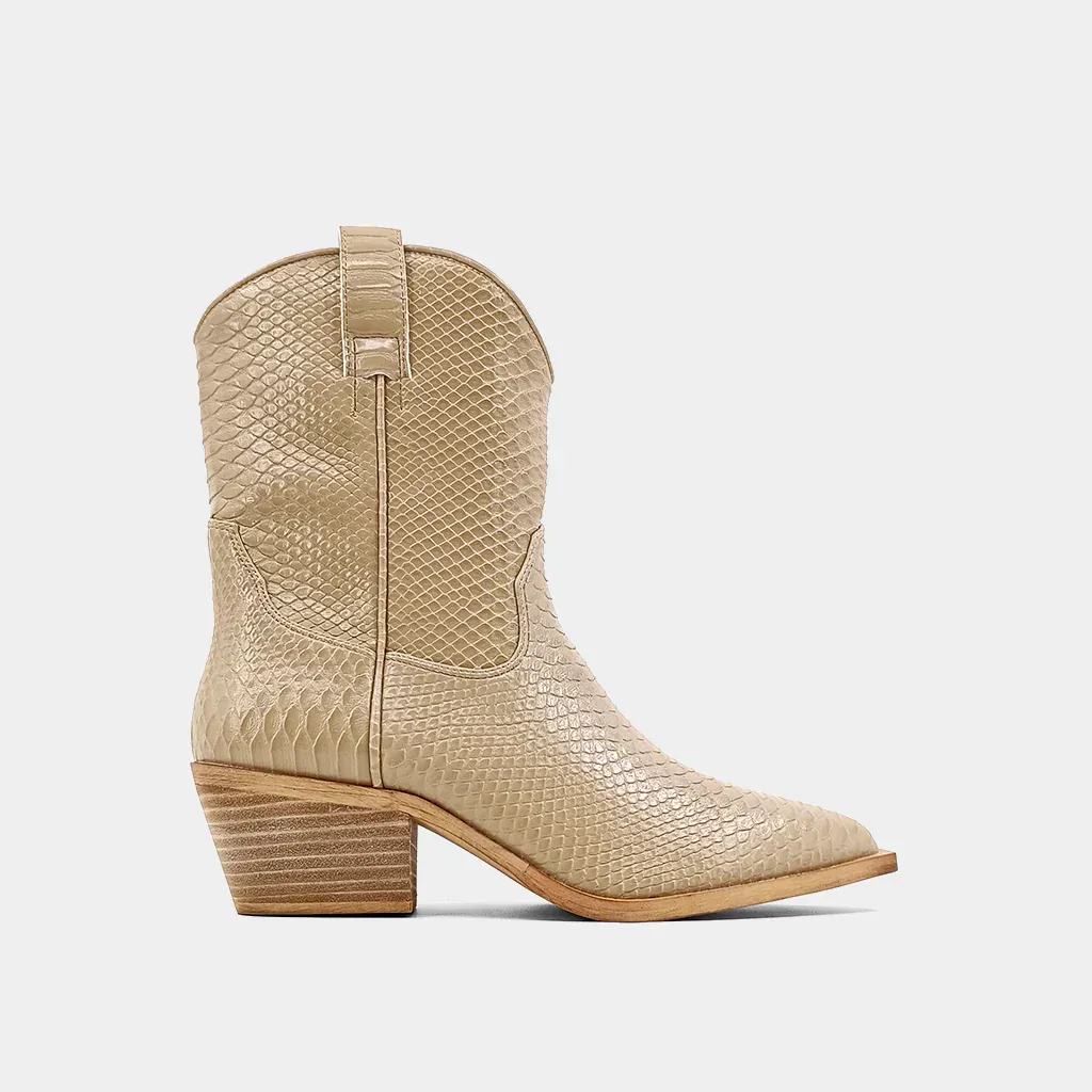 ZouZou Taupe Snake Boot