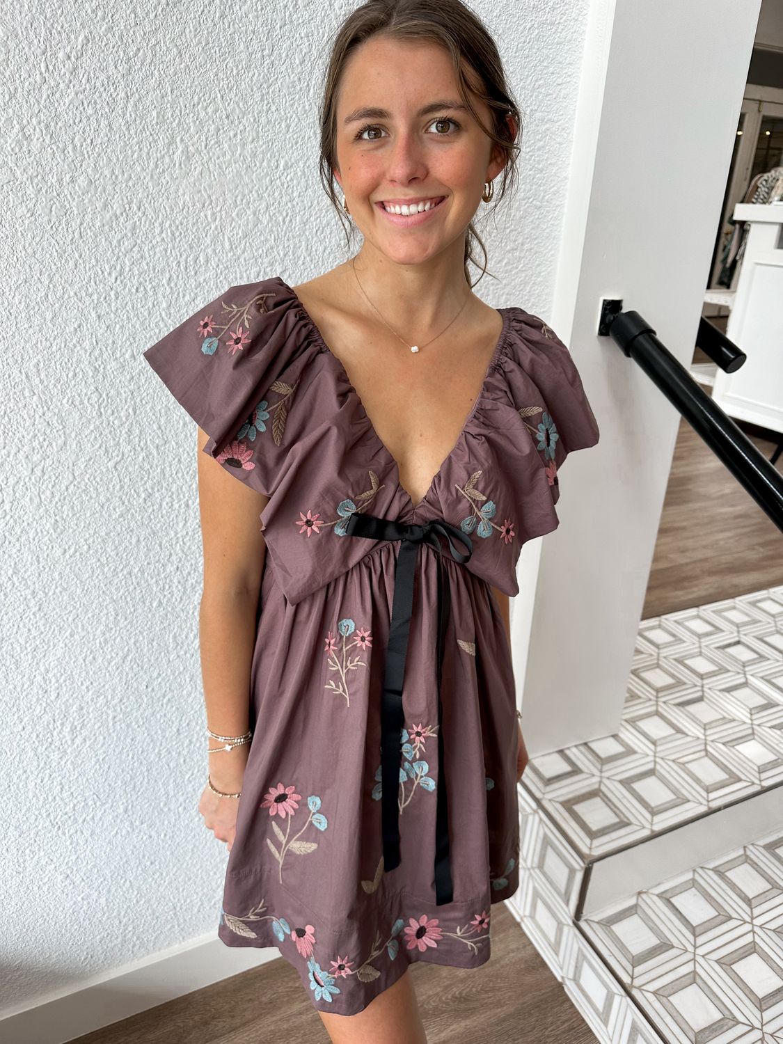 Elderberry Bloom Babydoll Dress