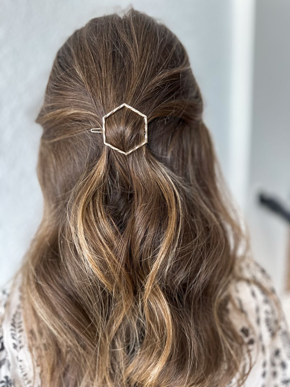 Gold Hexagon Clip