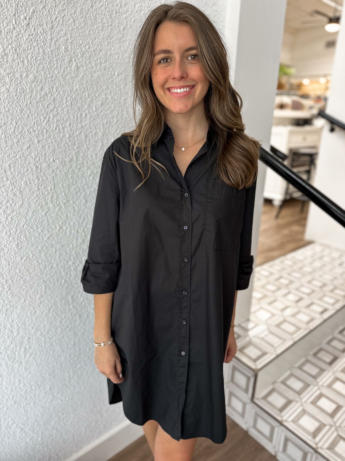 Timeless Black Shirt Dress