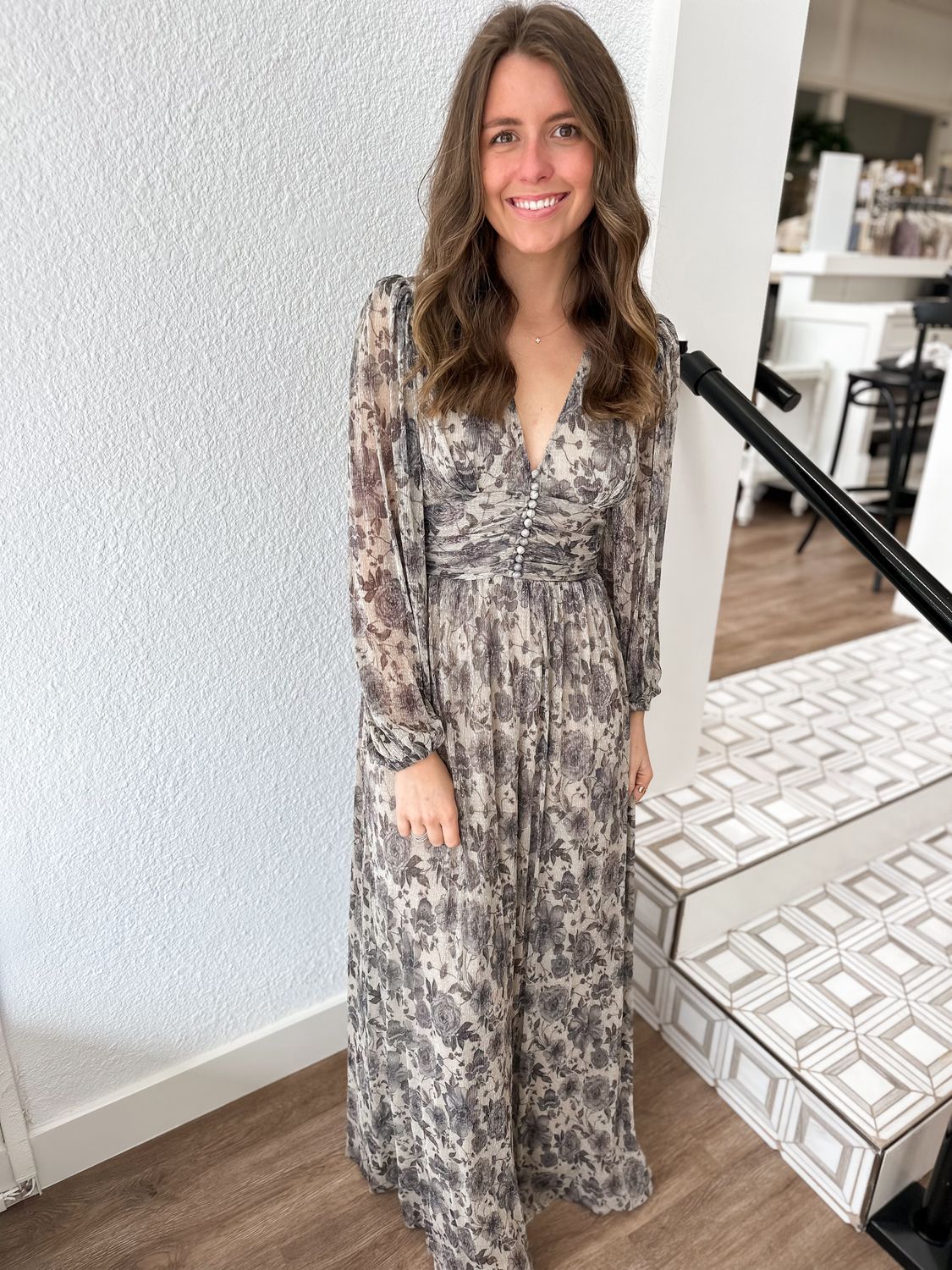 Eclipse Bloom Maxi Dress