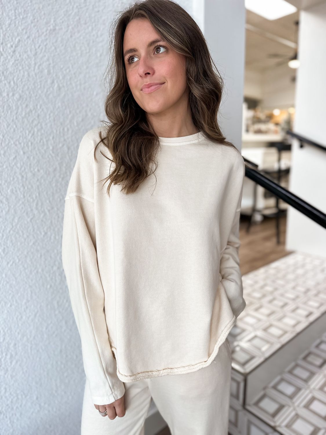 Cloud Cream Oversized Sweatshirt